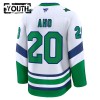Maillot de Hockey Carolina Hurricanes Fanatics Premium Sebastian Aho 2024-25 Blanc Troisième - Enfant